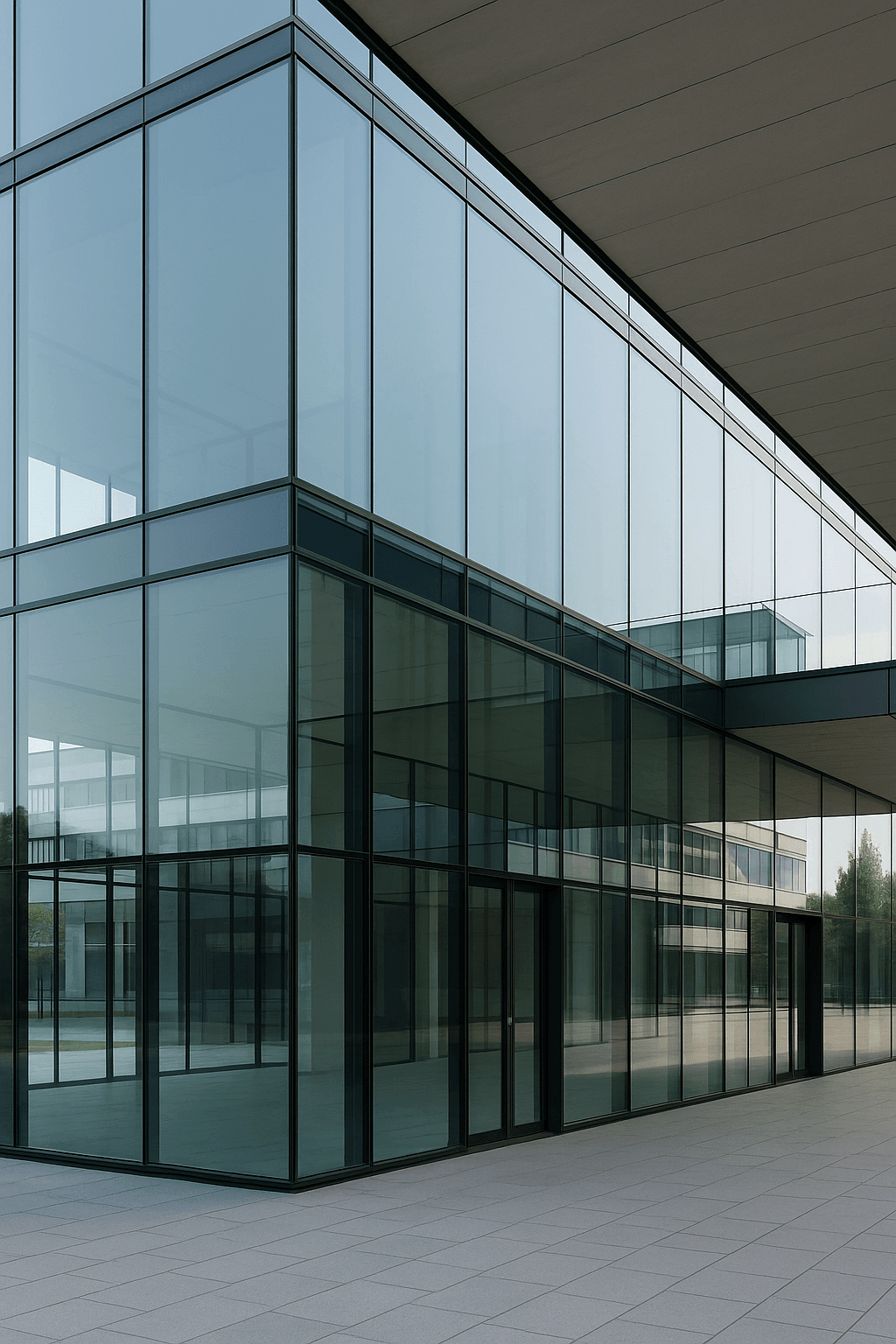 Modern Building Showcasing The Glazing Revolution In Uk With Legend Glass Ltd’s Premium Glass Panels
